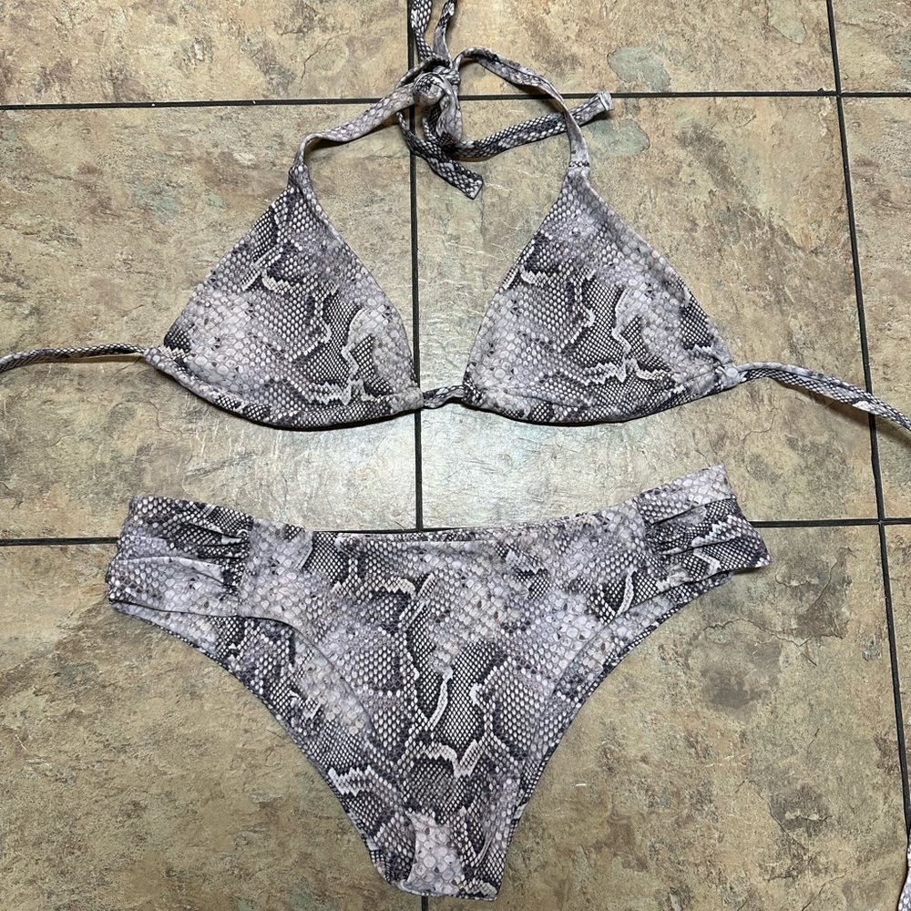 Snake Print Bikini Set Show Me Your Mumu